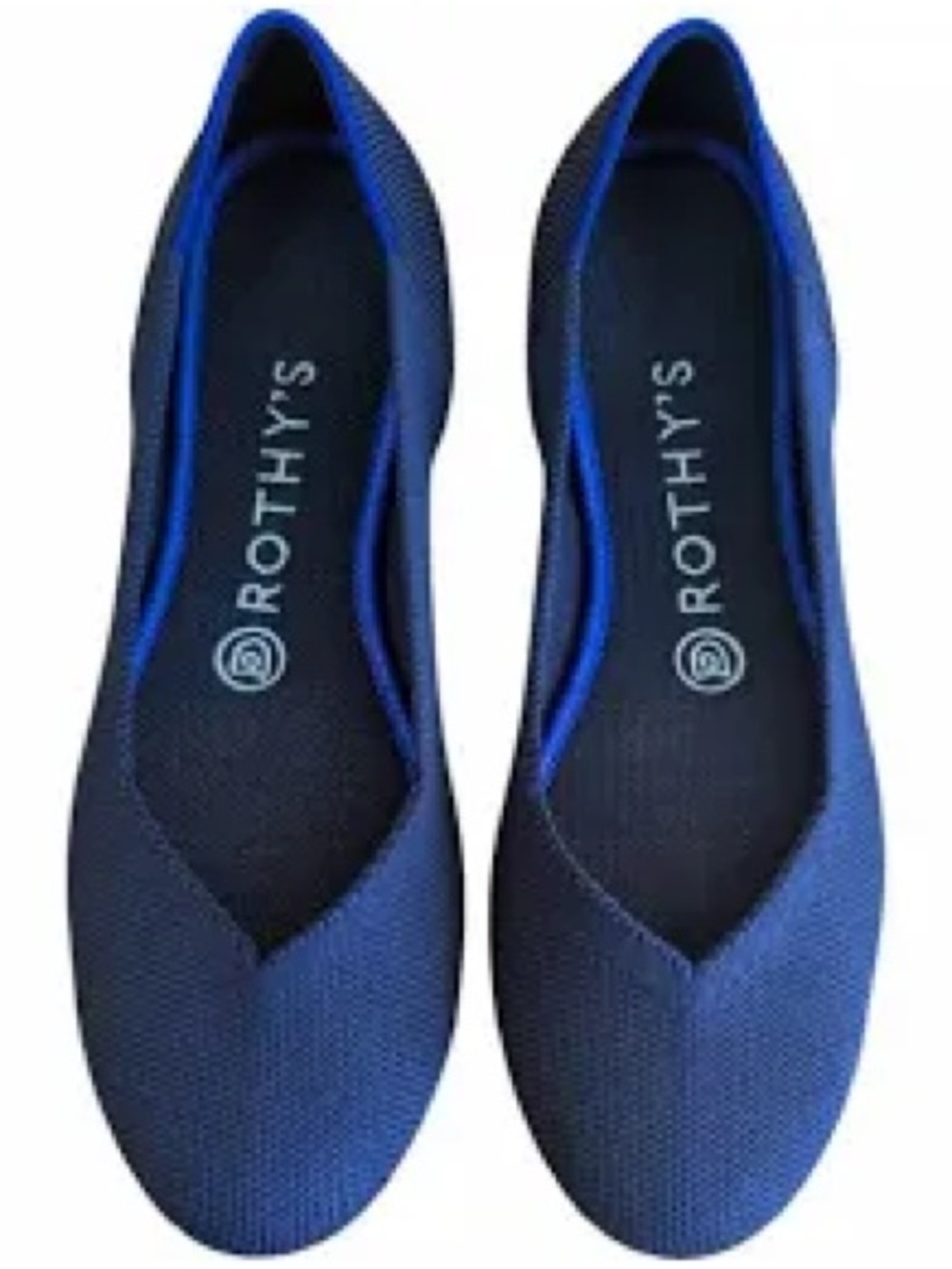 Rothy's Women's Royal Blue V‑Cut Knit Flats